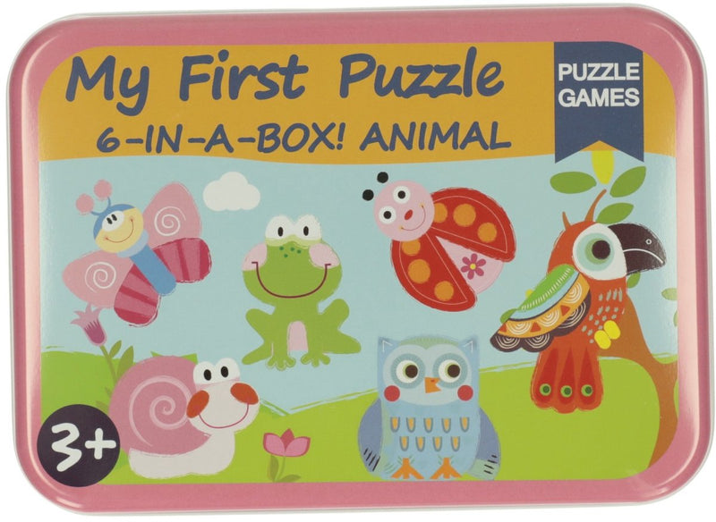 Afbeelding laden in galerijviewer, Mijn eerste 6 puzzzels in blik - dieren
