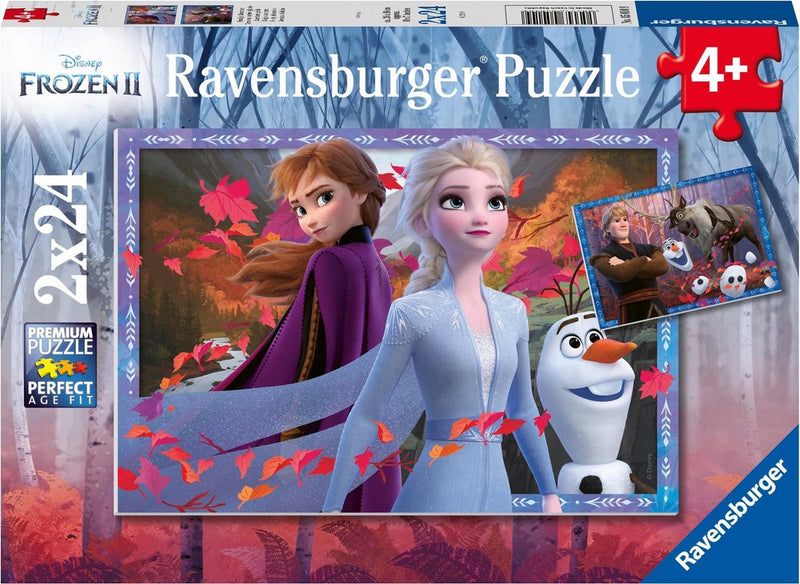 Load image into Gallery viewer, Ravensburger puzzel disney frozen 2 - 2x24 stukjes - kinderpuzzel
