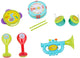 Let's play let’s play muziekinstrumenten set – 9 delig – muzikaal speelgoed kinderen – trommel en maracas – vanaf 3 jaar