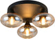 Rl live your light reality divina - plafondlamp - amber - excl. 3x e14 4 w - plafondbevestiging