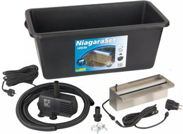 Ubbink - niagara-set 30 - vijverwaterval - met ledverlichting - complete set