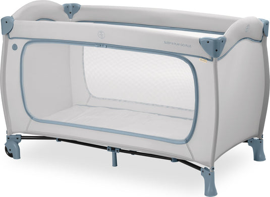 Hauck sleep n play go plus - campingbedje - met wielen - extra grote doorgang - dusty blue