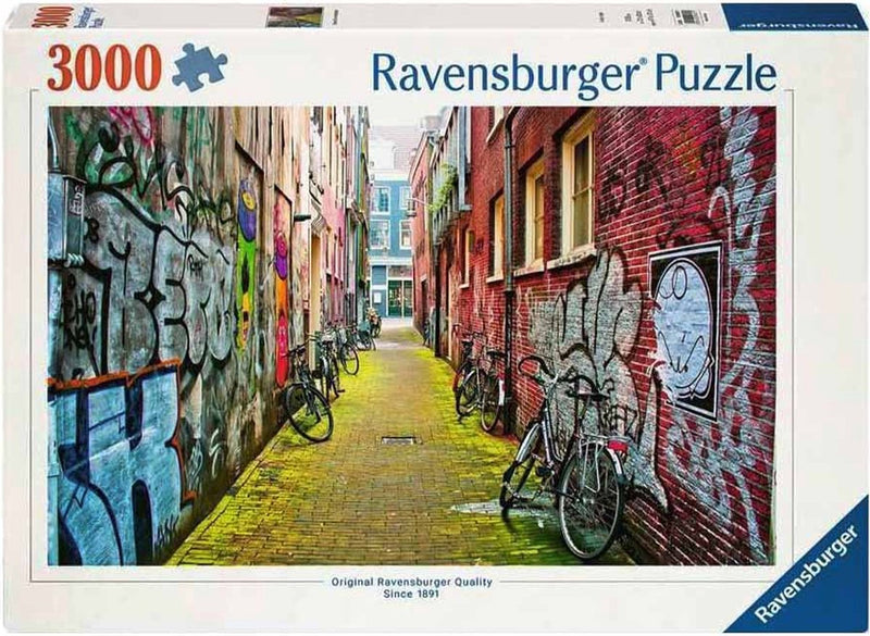 Load image into Gallery viewer, Ravensburger puzzel street in amsterdam - legpuzzel - 3000 stukjes

