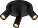 Lucide ritmo - plafondspot (plafondlamp) - ø 18 cm - 3xgu10 (mr11) - zwart
