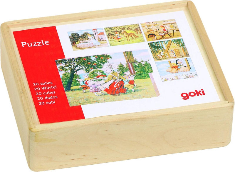 Load image into Gallery viewer, Goki houten blokpuzzel sprookjes
