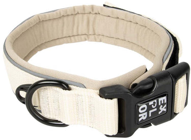 Explor duvoplus ultimate fit halsband comfy fashion voor honden l-45-51cm antique white