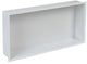 Plieger inbox inbouwnis - met flens - rvs - 60x30x7.5cm - kleur rvs