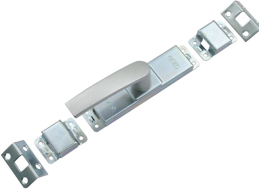 Nemef krukespagnolet - aluminium geanodiseerd - f1 - slag 16 mm - incl 2 hoeksluitplaten en 2 geleiders