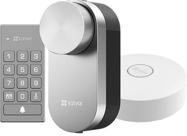 Ezviz dl01pro smart lock with multifunction keyboard and a3 home gateway, bluetooth with remote access, keyless for connected home