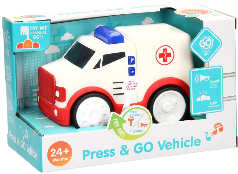 Load image into Gallery viewer, Lobbes speelgoed bv press go auto - ambulance

