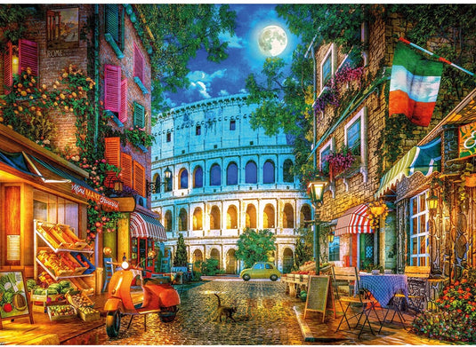 Gibsons - the colosseum by moonlight (door dominic davison) - 1000 stukjes 68×49cm (b×h) - legpuzzel voor volwassenen