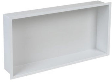 Plieger inbox inbouwnis - met flens - rvs - 60x30x7.5cm - kleur rvs