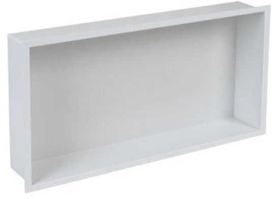 Plieger inbox inbouwnis - met flens - rvs - 60x30x7.5cm - kleur rvs