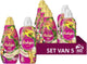 Robijn perfect match wasmiddel en wasverzachter pakket - tropical - 5 stuks - 60 wasbeurten