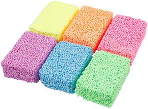 Creativ company soft foam clay neon kleuren, 6x10gr.