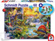 Schmidt - legpuzzel - dinosaurussen - 60 stukjes + dinosaurus figuren - kinderen - vanaf 5 jaar