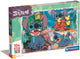 Clementoni legpuzzel super color maxi disney stitch, 104st.