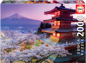 Educa - puzzel - mont fuji japan - 2000 stukjes - legpuzzel