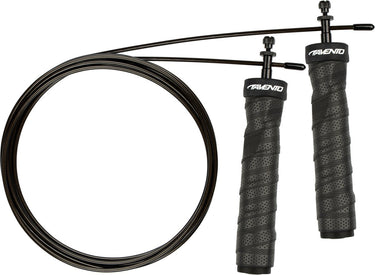 Avento springtouwset - heavy duty - verzwaard verstelbaar in gewicht - zwart