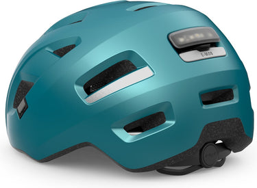 Met e-mob fietshelm mannen vrouwen - fietshelm e bike volwassenen - maat l (58-61cm) - nta8776 - teal
