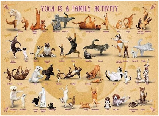 Eurographics puzzel yoga is a family activity - 500 stukjes