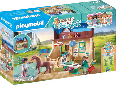 Playmobil horses of waterfall paardrijtherapie dierenartsenpraktijk - 71352