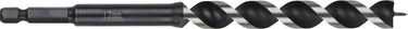 Wolfcraft - 12mm slangenboor voor houtbalken - 165mm - zeskantschacht houtboor - hex - 7134000