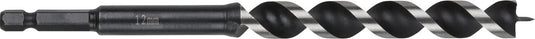 Wolfcraft - 12mm slangenboor voor houtbalken - 165mm - zeskantschacht houtboor - hex - 7134000