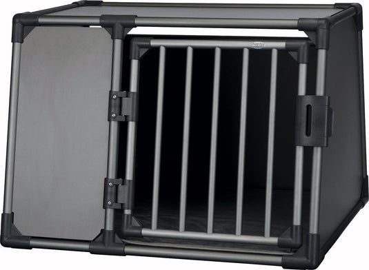 Trixie vervoersbox aluminium grafiet - l 92x78x64 cm