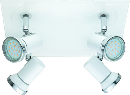 Eglo tamara 1 - spot - 4 lichts - wit, chroom