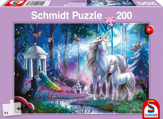 Schmidt - legpuzzel - eenhoornmerrie met veulen - 200 stukjes - kinderen - vanaf 8 jaar