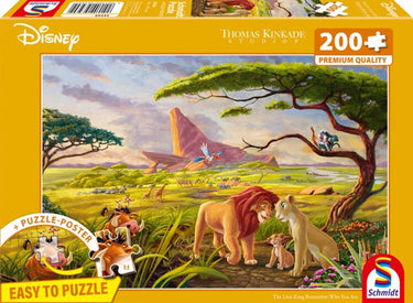 999games schmidt puzzel - thomas kinkade studios - disney, lion king, 200 stukjes - legpuzzel