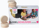 Longfield set sjsjoelschijven berkenhout groot – set van 30 hol gedraaide schijven ø 52 mm – voor sjoelbakken, recreatie wedstrijden –