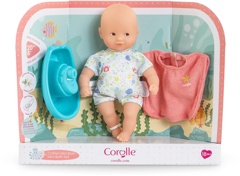 Load image into Gallery viewer, Corolle – mini badset – badpop 20 cm – cape en bootje
