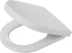 Tiger memphis - wc bril d-vorm - toiletbril met deksel - softclose - easy clean functie - duroplast wit