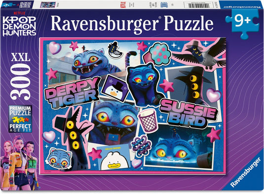 K-pop ravensburger demon hunters xxl puzzel 300 stukjes – kinderpuzzel 49 x 36 cm – vanaf 9 jaar