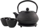 Sakuratea - theepot set - 4-delig - gietijzer - zwart - 0.8l - 2 kopjes (100ml)