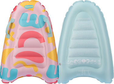 Waimea bodyboard - opblaasbaar - kinderen - roze blauw - ca. 70 x 50 cm