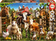 Educa - puzzel - 500 stukjes - de slimmerikken van de boerderij - legpuzzel