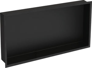 Plieger inbox inbouwnis - met flens - rvs - 60 x 30 x 7.5 cm - matzwart