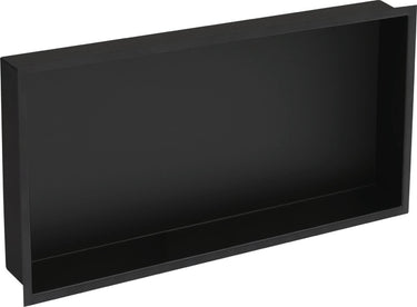 Plieger inbox inbouwnis - met flens - rvs - 60 x 30 x 7.5 cm - matzwart