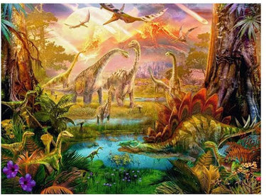 Ravensburger puzzel dinosaurus legpuzzel - 500 stukjes.