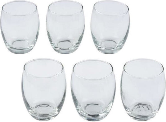 Alpina kitchen home alpina set van 6 heldere tumblerglazen - 350 ml - elegant en veelzijdig design