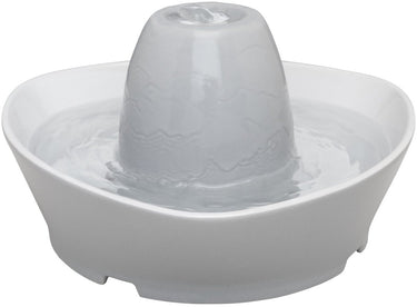 Petsafe ® streamside ceramic pet fountain - keramische drinkfontein voor katten en kleine honden - water borrelt zacht over de toren - door het design van alle kanten bereikbaar - 1,8 liter - streamside