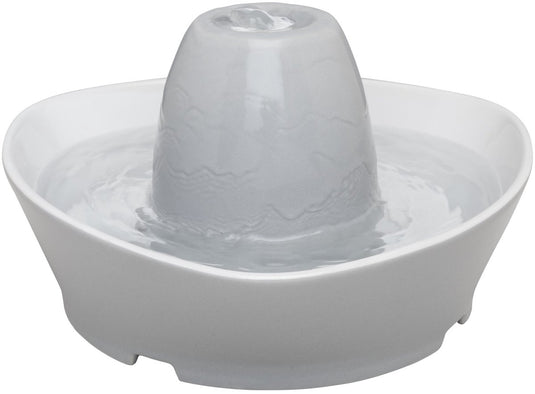 Petsafe ® streamside ceramic pet fountain - keramische drinkfontein voor katten en kleine honden - water borrelt zacht over de toren - door het design van alle kanten bereikbaar - 1,8 liter - streamside