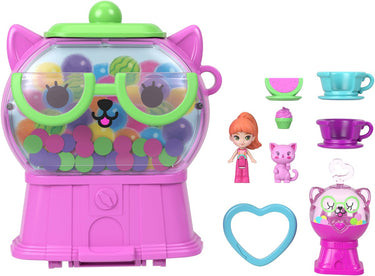 Polly pocket kauwgomballen kitten compacte speelset