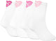 Puma dames 4p halfhoge sokken heart wit