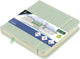 Kangaro schetsboek - 12x12cm - mint - pu hardcover - met elastiek en lint