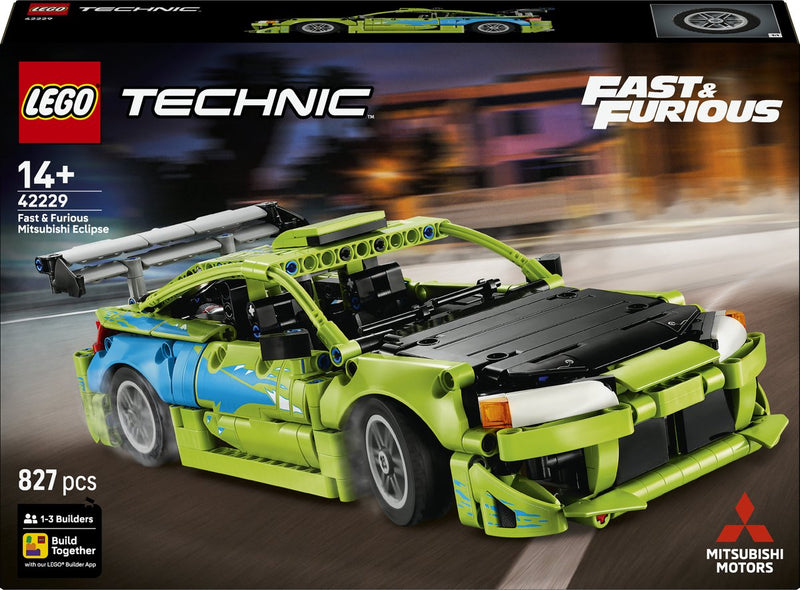 Afbeelding laden in galerijviewer, Lego technic fast and furious mitsubishi eclipse auto bouwpakket voor kinderen en tieners 42229
