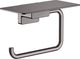 Hansgrohe addstoris closetrolhouder met planchet brushed black chrome